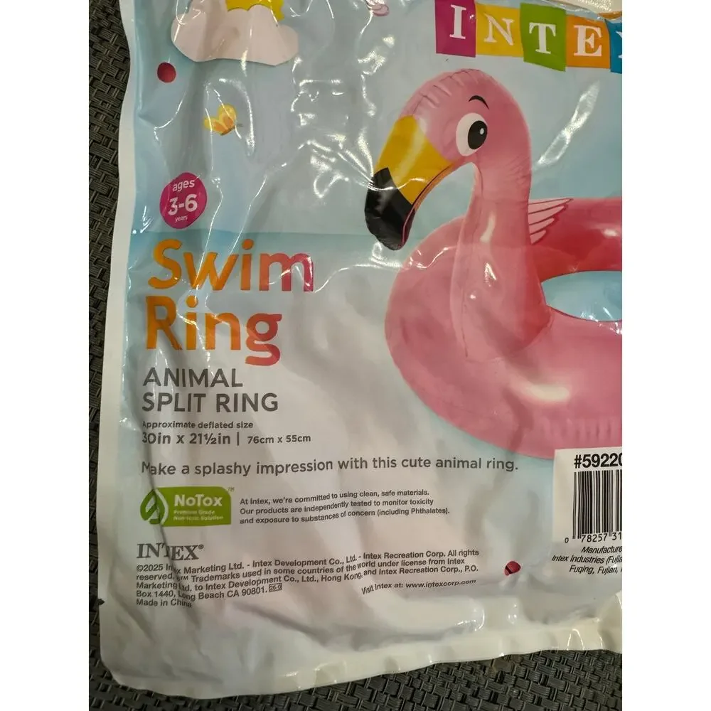 Intex pink flamingo swim ring for kids 3-6  #flamingo #swimwear